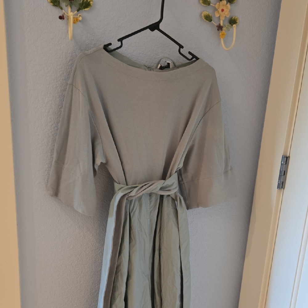 Light Sage Jumpsuit with Belt